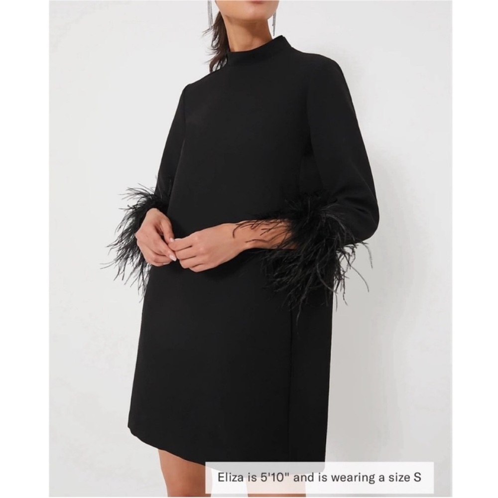 Tuckernuck Black Feather Cuff Dress